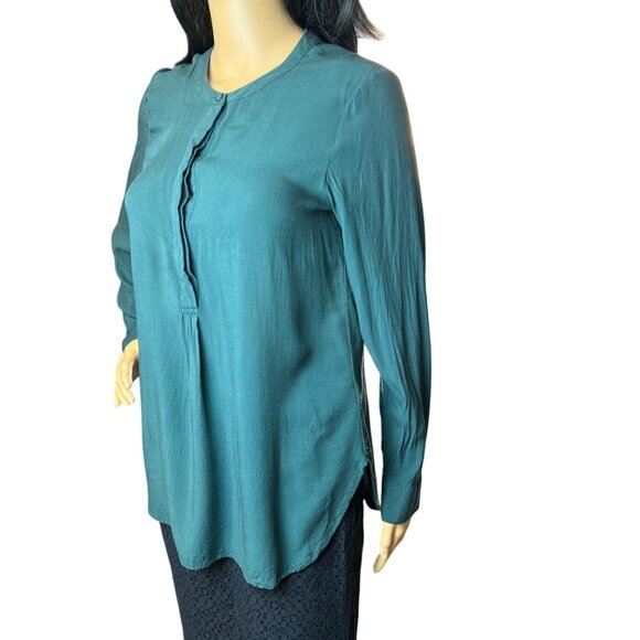 (6 for $25) Old Navy The Tunic Popover Blouse in Teal Size Small - Picture 6 of 10